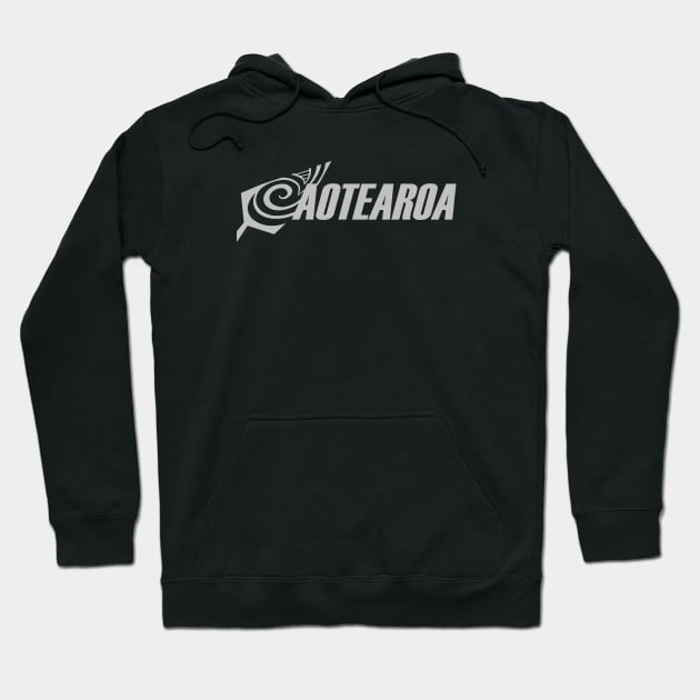 Aotearoa Silver Fern Hoodie by OrangeCup